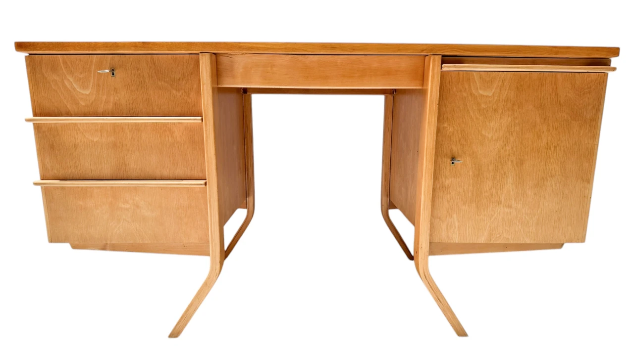 Mid-Century Modern EB04 Desk by Cees Braakman for Pastoe, 1950s